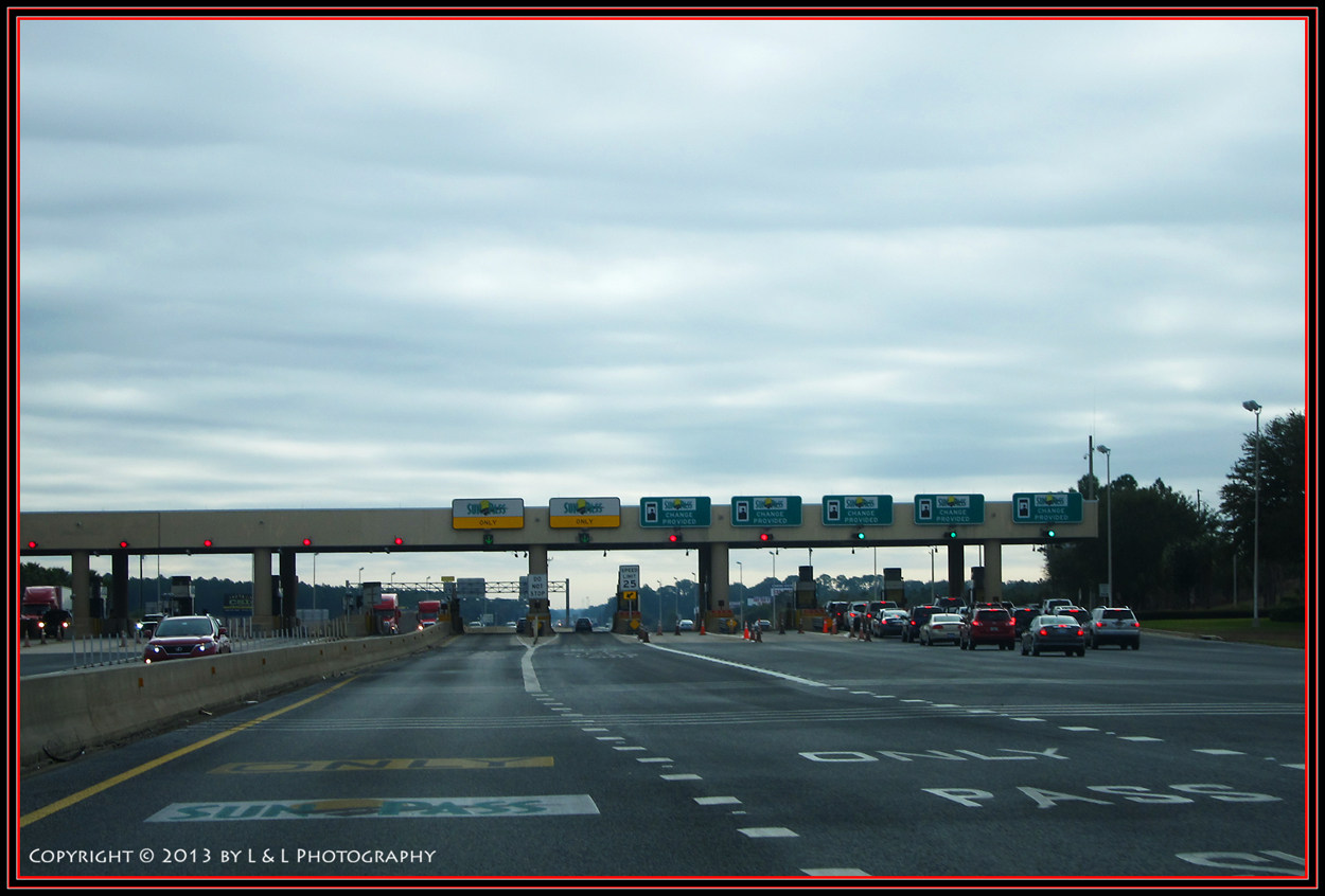 Florida Fotos Toll Plaza Florida Turnpike Northwest of Orlando